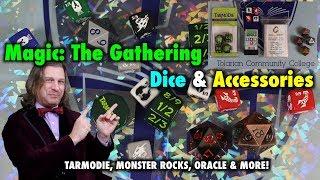 A Review of Dice and Accessories for Magic The Gathering: Tarmodie, Oracle Inserts, Monster Rocks
