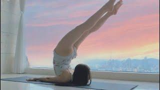 Sang-A's Holiday YOGA (ft. Locust Pose - Salabhasana)