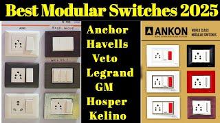 Best Brand Modular Switches in 2025 | Top Modular Switches | Good Quality Switches for home |#switch