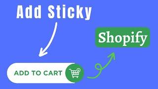Step By Step How To Add Sticky Add To Cart Shopify | Easy Tutorial