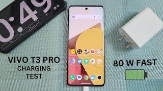 VIVO T3 PRO Charging Test 0% TO 100%  80W Flash Charge ️| IQOO Z9S PRO Charging Test 0% TO 100%