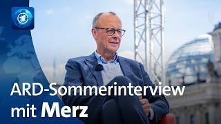 ARD-Sommerinterview mit Unionsfraktionschef Friedrich Merz