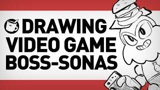 Drawing Each Other As Video Game Bosses