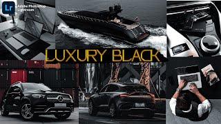 LUXURY BLACK Presets - lightroom Mobile Presets - Black tone Preset