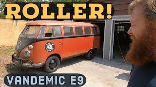 It Rolls! Power Bleeder, DIY wrench, Grind Wheel Cylinders, VW Split Bus Restoration Vandemic E9