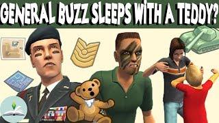 GENERAL BUZZ SLEEPS WITH A TEDDY?? | The Grunt Family | The Sims Lore