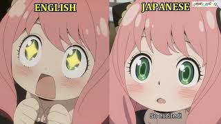 Anya English Dub vs Anya Japanese Dub  Spy x Family  Anya Forger Comparison