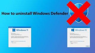 How to uninstall Windows Defender from Windows 10/11 (new faster method available)