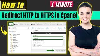 How to redirect http to https in cpanel