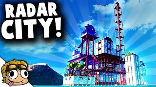 RADAR STATION CITY RAFT COMPLETE! | Raft Creative Mode Early Access Gameplay