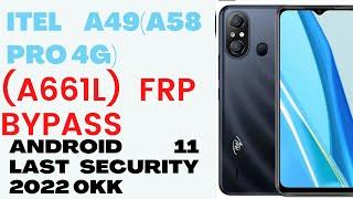 Itel A49 (A661L) Frp Bypass Android 11 | (Itel A58 Pro)  New Method without PC  Latest Security 2022