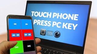 Press PC Keys remote via phone touchscreen (Open Stage Control, MIDI Mixer, loopMIDI)