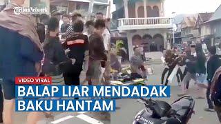 Viral, Video Balap Liar Mendadak Baku Hantam, Netizen: Salam Olahraga