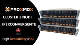 Proxmox Cluster 3 Nodi Iperconvergente | ceph – (HA)