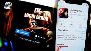 APEX LEGENDS HOW TO DOWNLOAD ON IPHONE | FIX LOGIN ERROR !