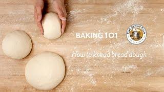 How to knead bread dough