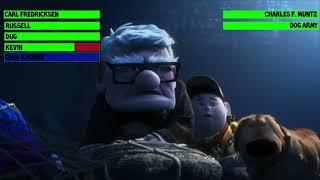 Up (2009) Muntz Captures Kevin Scene with Healthbars