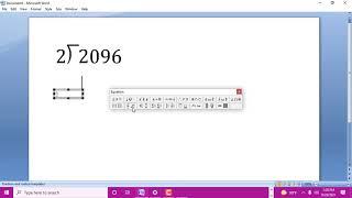 3 Methods To Insert long division in Word: How to insert Long Division sign in Word