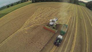 Wir dreschen ein Herz! | Herzbauern.de | Claas Europa & Lexion 760TT | WLV