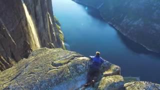 Природа Норвегии - съемка с квадрокоптера Drone-video