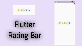 flutter rating bar