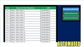 Automated Certificate Templates of Completion/Diploma