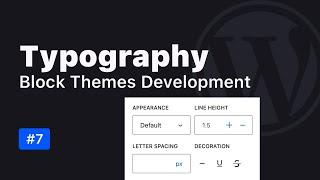 Typography Settings in WordPress Block Themes