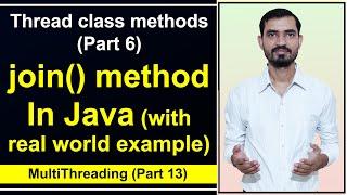 join() Method in Java Multithreading by Deepak || Thread class methods
