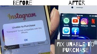 How to Fix Unable to Purchase on iPhone 4s,5,5c and Older iPhones