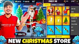 Free Fire New Christmas Store All New Santa Bundle And Gun Skins In 9 Diamonds -Garena Free Fire