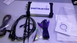 INSTRUSTAR pc based oscilloscope unboxing pt1 what's in the box