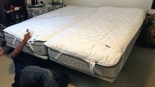 Slideshow of my Sleep Number P5 split king with FlexFit 2  Base,  Factory Install