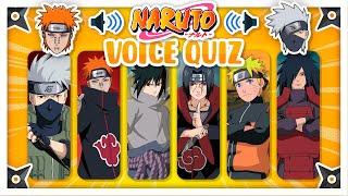 NARUTO VOICE QUIZ ️ Guess the naruto character | Naruto/Naruto Shippuden Quiz!