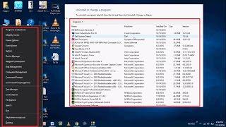 Shortcut Key to Open Uninstall Program Feature in Windows PC