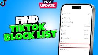 How to find tiktok block list || How To See Blocked List On TikTok