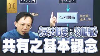 《民法概要：物權編》【共有之基本觀念】書記官｜執達員｜執行員｜司法四等｜宇法李俊德老師主講