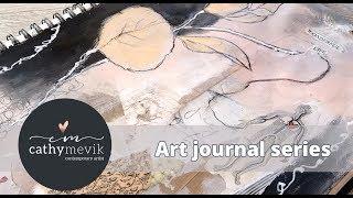 Art journal series - A mixed media spread about the wonders of life.