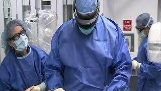 Surgeon fascinated by AR Guided Surgery