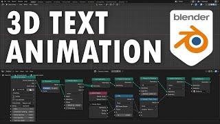 Animate Text In/Out with Geometry Nodes in Blender!