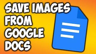 Google Docs: How To Save Images