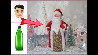 DIY Santa Claus based on a plastic bottle