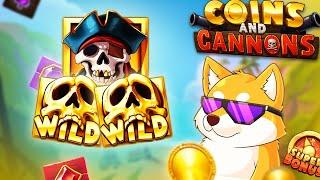 I played the *NEW* COINS & CANNONS by Slotmill!