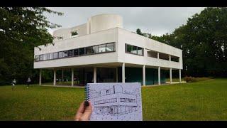 Visitando a Villa Savoye em Poissy