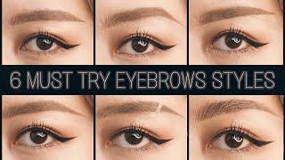 6 MUST TRY EYEBROW STYLES/ 6 KIỂU KẺ LÔNG MÀY NÊN THỬ/ YENJIIMAKEUP