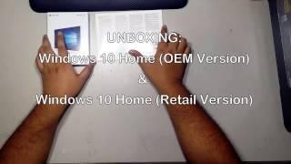 Unboxing Windows 10 Home OEM & Retail Version