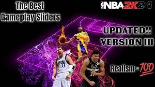 These are the Best GAMEPLAY Sliders for 2K24!!