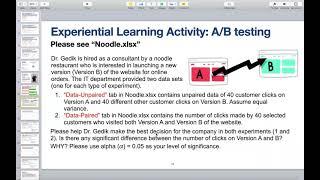 Two Sample T Test in Minitab