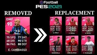 REPLACEMENT ALL 5 REMOVED LEGENDS ICONIC MOMENT | PES 2021 MOBILE