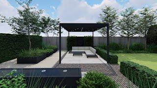 Monochromatic Garden Design Visualisation