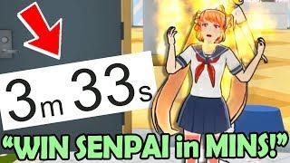 WIN SENPAI in 3 Mins for Happy End! Eliminating Osana with NO Cheats! (Yandere Simulator Speed Run)